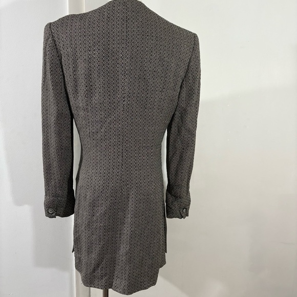 Vtg Jones New York Dress Coat Women’s Size 4 Brown Fleck Tweed Overcoat Made USA - Picture 5 of 12